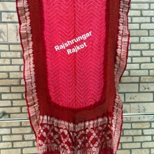 rai bandhej duppata in pure georgette