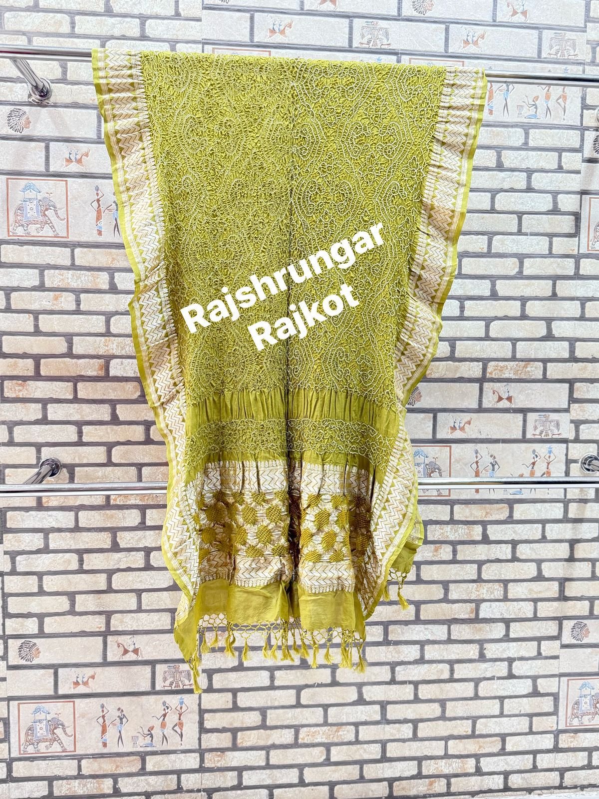 rai bandhej duppata in pure georgette rai bandhej duppata in pure georgette