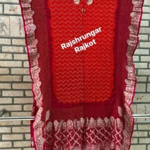 rai bandhej duppata in pure georgette