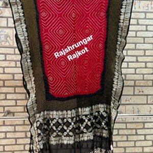 rai bandhej duppata in pure georgette