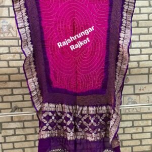 rai bandhej duppata in pure georgette