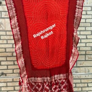 rai bandhej duppata in pure georgette