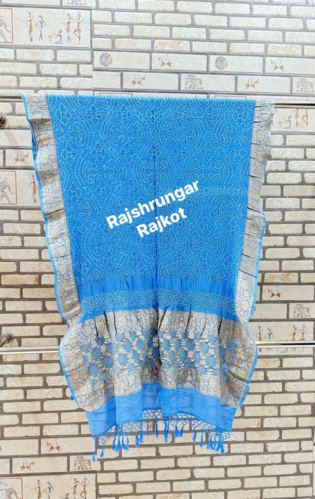 rai bandhej duppata in pure georgette rai bandhej duppata in pure georgette