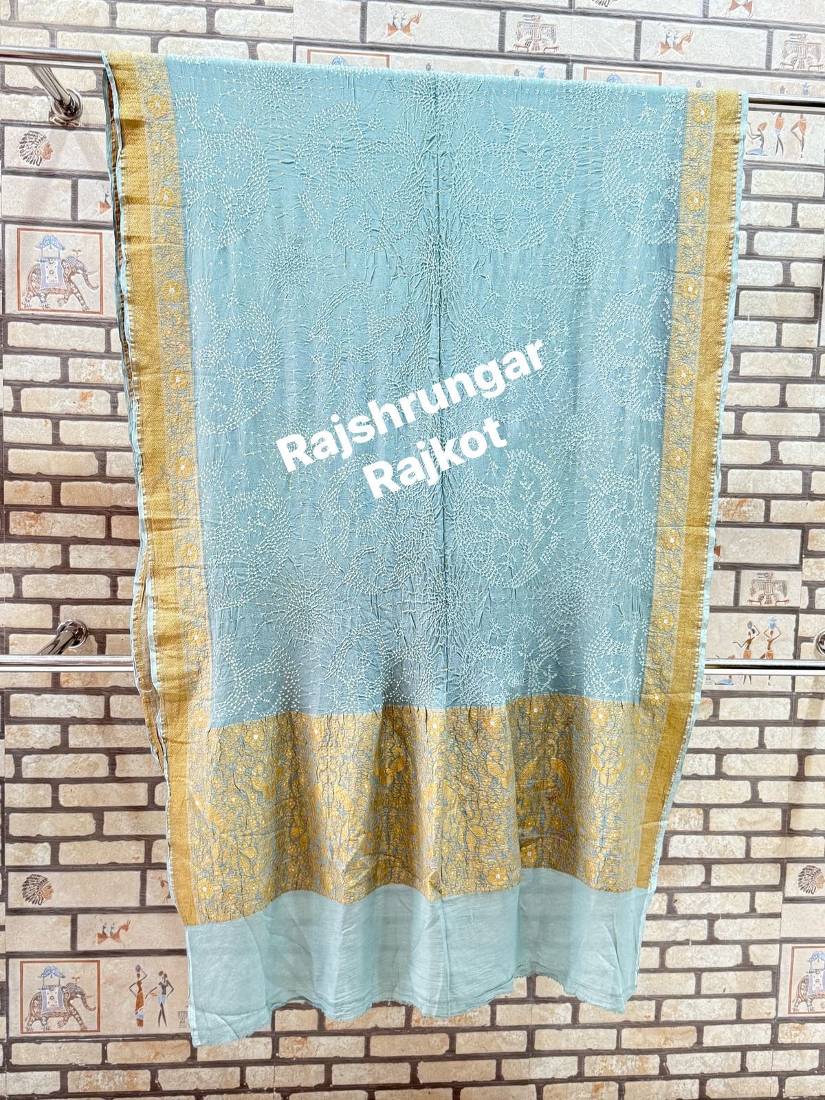rai bandhej duppata in pure georgette rai bandhej duppata in pure georgette