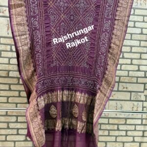 rai bandhej duppata in pure georgette