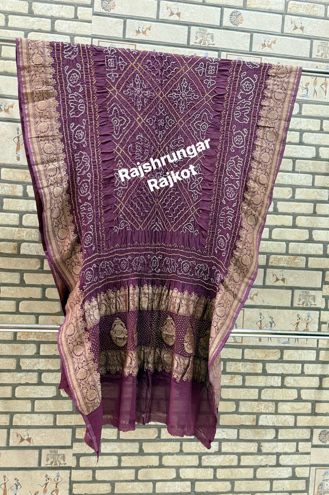 rai bandhej duppata in pure georgette rai bandhej duppata in pure georgette