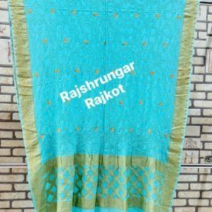rai bandhej duppata in pure georgette