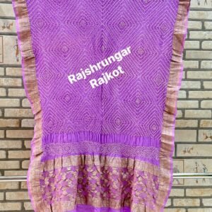 rai bandhej duppata in pure georgette