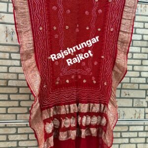 rai bandhej duppata in pure georgette