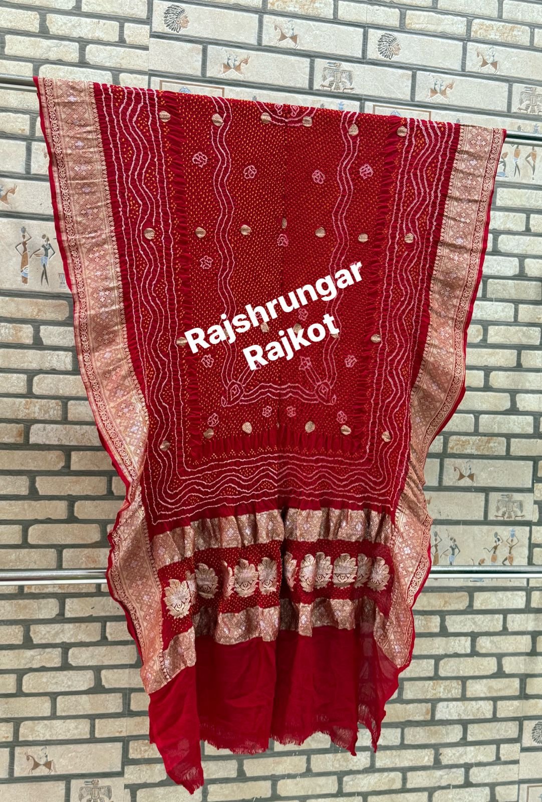 rai bandhej duppata in pure georgette rai bandhej duppata in pure georgette
