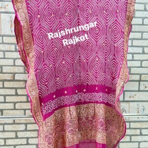 rai bandhej duppata in pure georgette