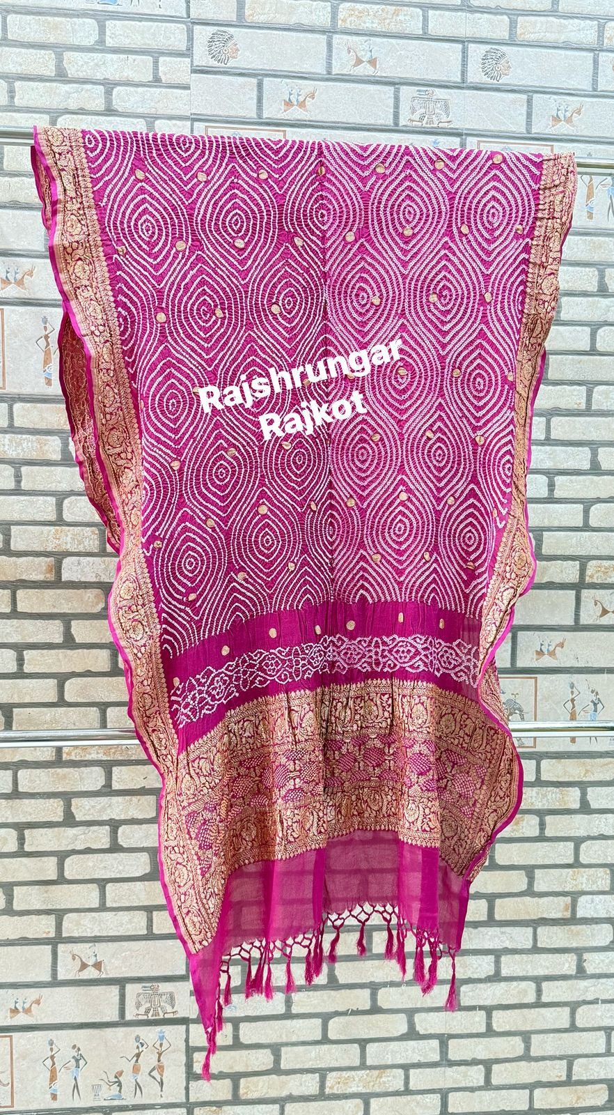 rai bandhej duppata in pure georgette rai bandhej duppata in pure georgette