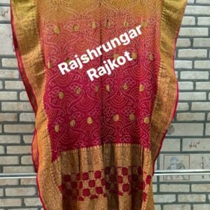 rai bandhej duppata in pure georgette