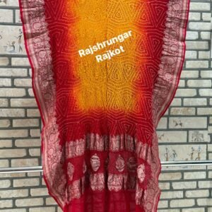 rai bandhej duppata in pure georgette