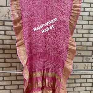 rai bandhej duppata in pure georgette