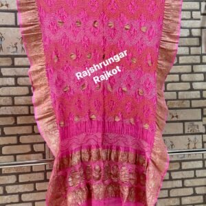 rai bandhej duppata in pure georgette