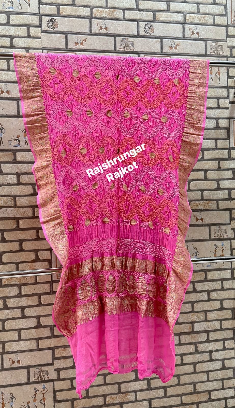 rai bandhej duppata in pure georgette rai bandhej duppata in pure georgette
