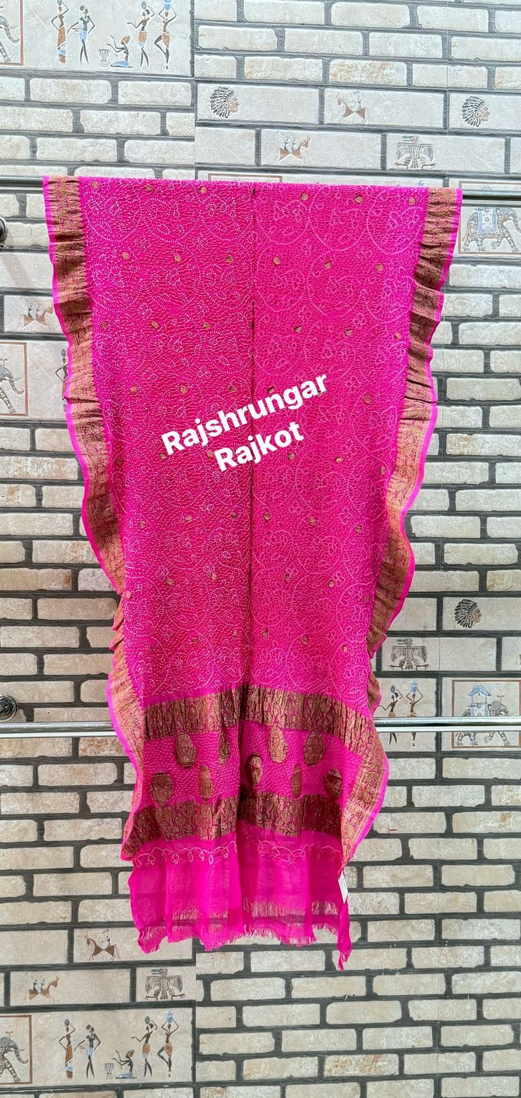 rai bandhej duppata in pure georgette rai bandhej duppata in pure georgette