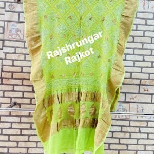 rai bandhej duppata in pure georgette