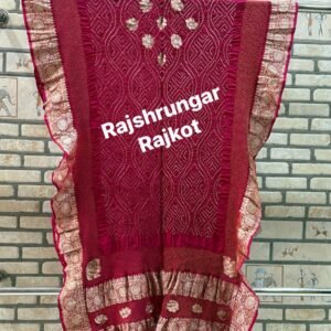 rai bandhej duppata in pure georgette