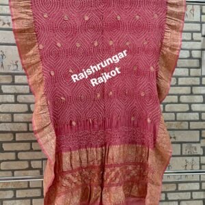 rai bandhej duppata in pure georgette