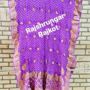 rai bandhej duppata in pure georgette