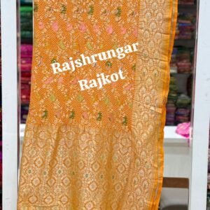 Home rai bandhej duppata in pure georgette