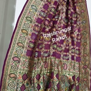 Home minakari duppata in pure georgette
