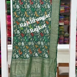 Home rai bandhej duppata in pure georgette