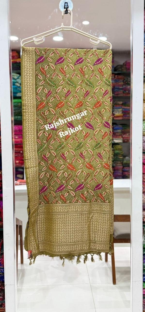 minakari duppata in pure georgette minakari duppata in pure georgette