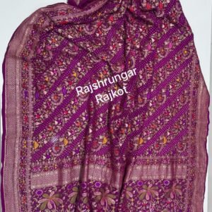 Home minakari duppata in pure georgette