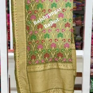 Home rai bandhej duppata in pure georgette