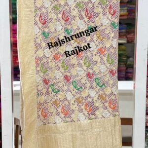 Home rai bandhej duppata in pure georgette