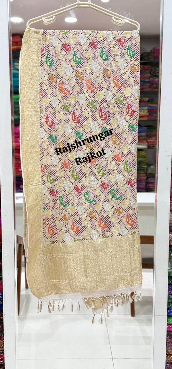 rai bandhej duppata in pure georgette rai bandhej duppata in pure georgette