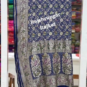 Home rai bandhej duppata in pure georgette