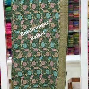 Home rai bandhej duppata in pure georgette