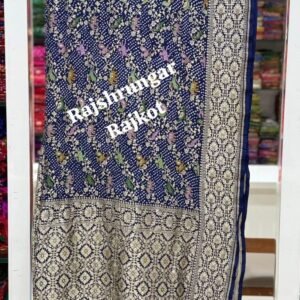 Home rai bandhej duppata in pure georgette