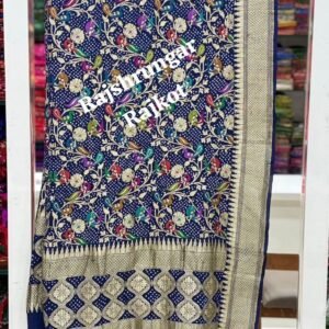 Home minakari duppata in pure georgette