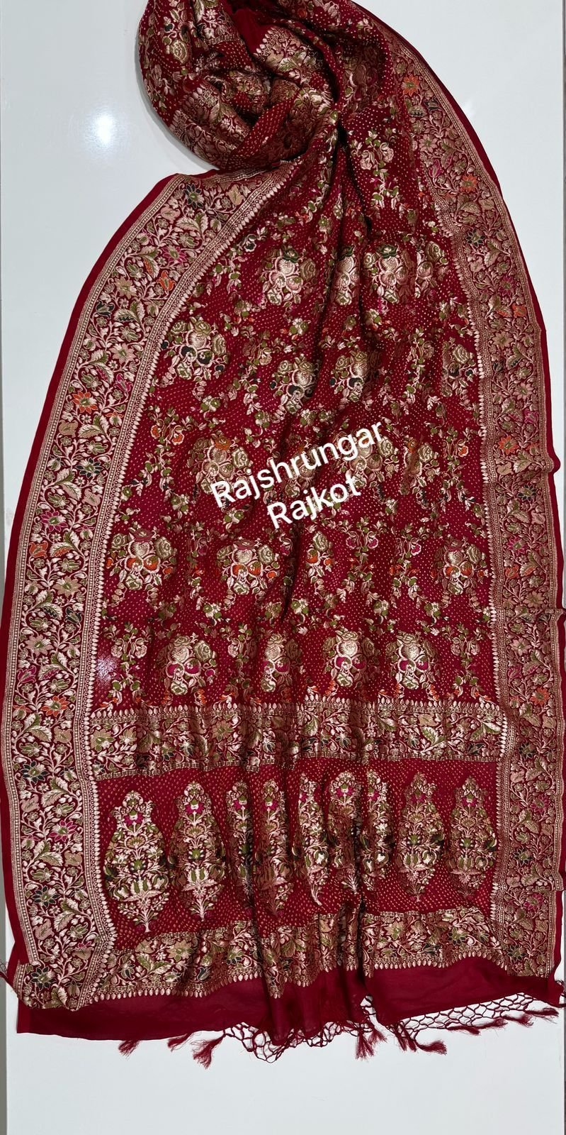 minakari duppata in pure georgette minakari duppata in pure georgette