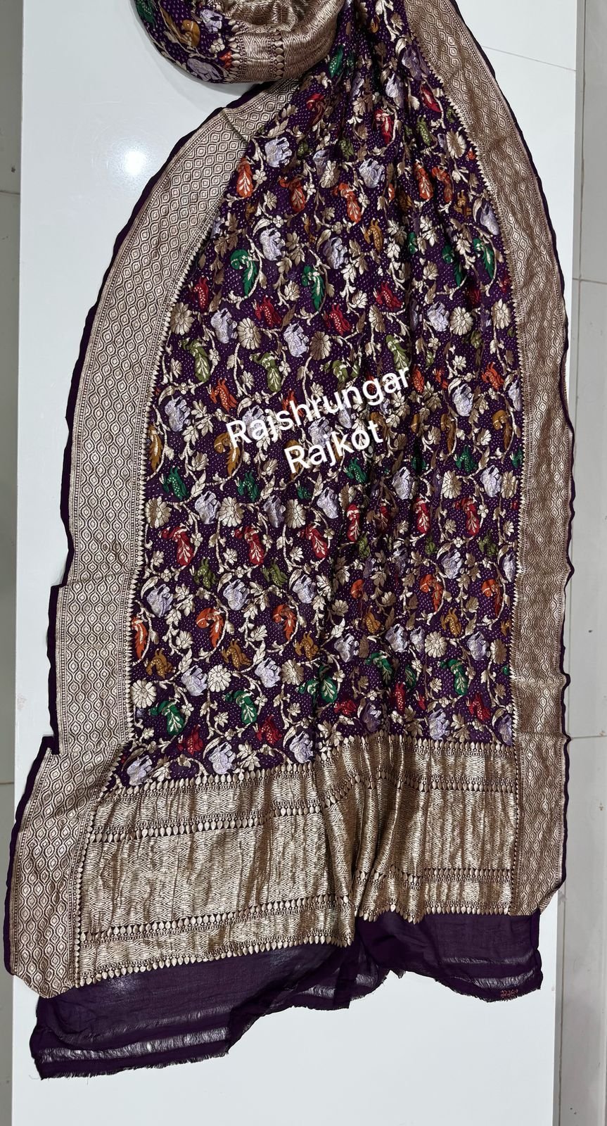 minakari duppata in pure georgette minakari duppata in pure georgette